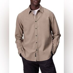 RAG & BONE Finch Long Sleeve Corduroy Shacket in Desert Size Small NWT